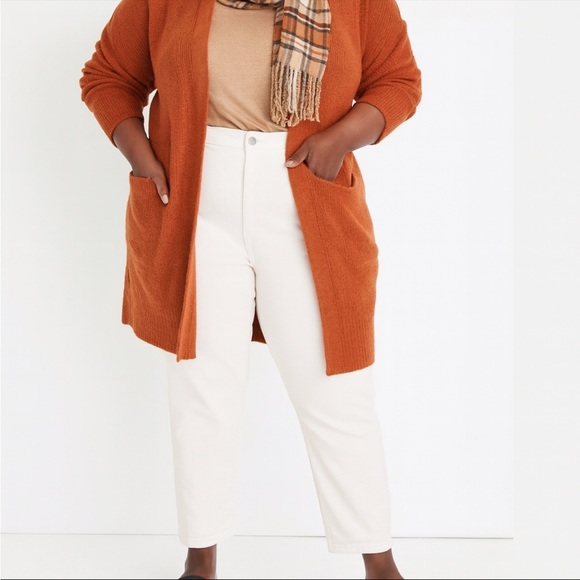 Madewell Denim - Madewell NWT The Plus‎ High-Rise Slim Boyjean in Tile White size 20W